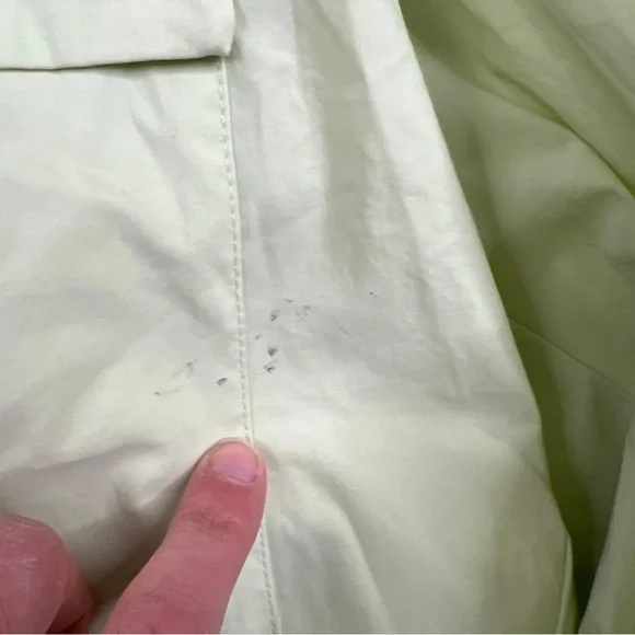 Zara  Womens Green Button Front Shirt Boho Crop Long Sleeve Size S A060223 - Picture 4 of 7